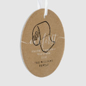 世界初のパンデミック同時多発ホリデー写真 オーナメント (正面)