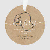 世界初のパンデミック同時多発ホリデー写真 オーナメント (正面)