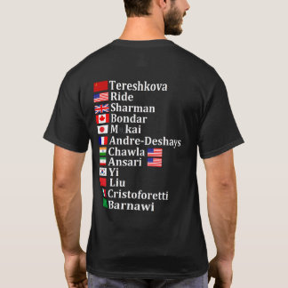 世界初の女性宇宙飛行士 Tシャツ