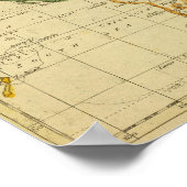 世界刻印地図 ポスター (角)