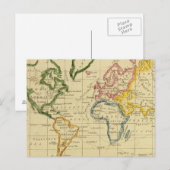 世界刻印地図 ポストカード (正面/裏面)