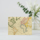 世界刻印地図 ポストカード (スタンド正面)