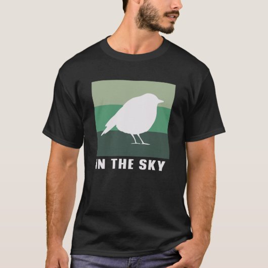世界動物の日 – 空の鳥 Tシャツ (正面)