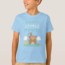 世界動物の日 – Happy Little Monkey Tシャツ