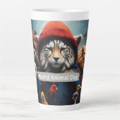 世界動物デー カフェラテマグ (正面)