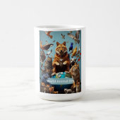 世界動物デー コーヒーマグカップ (中央)