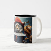 世界動物デー ツートーンマグカップ (正面右)