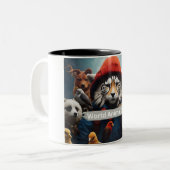 世界動物デー ツートーンマグカップ (正面左)