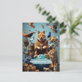 世界動物デー ポストカード (スタンド正面)