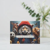 世界動物デー ポストカード (スタンド正面)