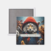 世界動物デー マグネット (正面/裏面)