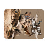 世界動物デー マグネット (横)