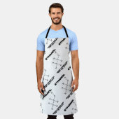 世界化学用エタノールグリーンパワー燃料 エプロン (着用した状態)