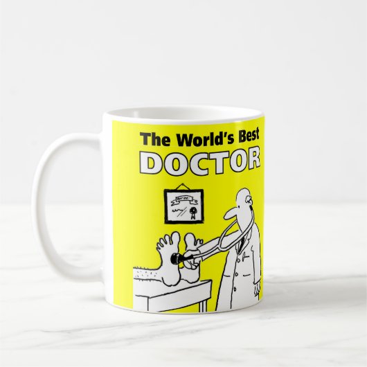 世界医最高の者 コーヒーマグカップ (左)