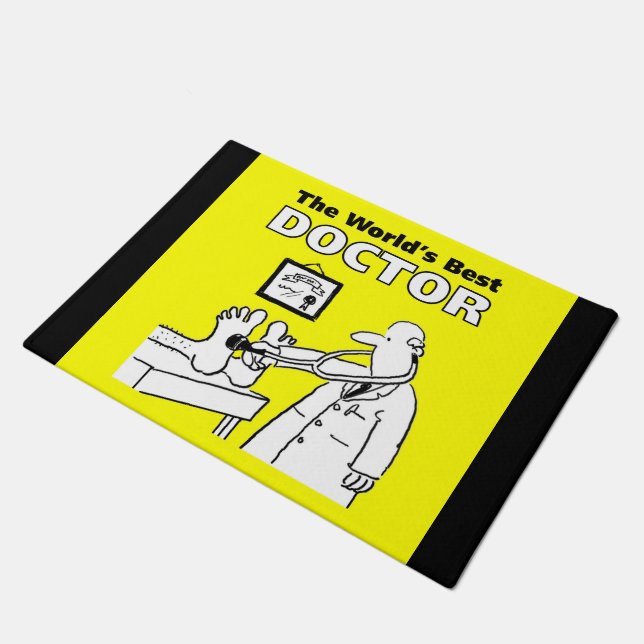 世界医最高の者 ドアマット (アングル)