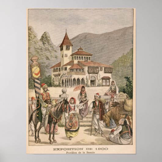 世界博覧会のボスニア館 ポスター (正面)