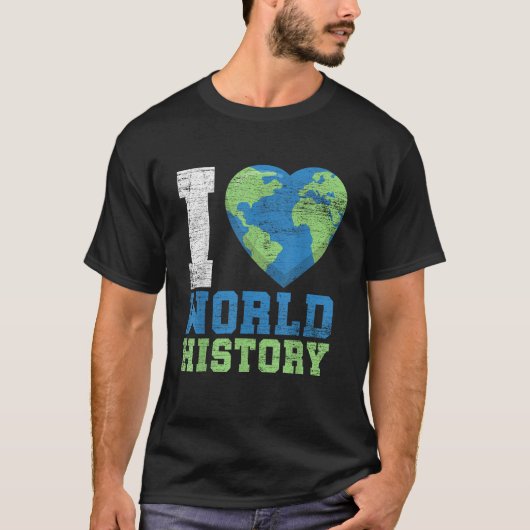 世界史が好き Tシャツ (正面)