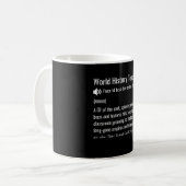 世界史教師の定義 コーヒーマグカップ (正面左)