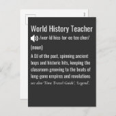 世界史教師の定義 シーズンポストカード (正面/裏面)