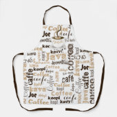 世界名の周りのコーヒー エプロン (正面)