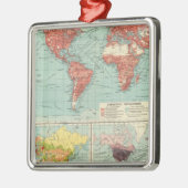 世界商業地図 メタルオーナメント (左)