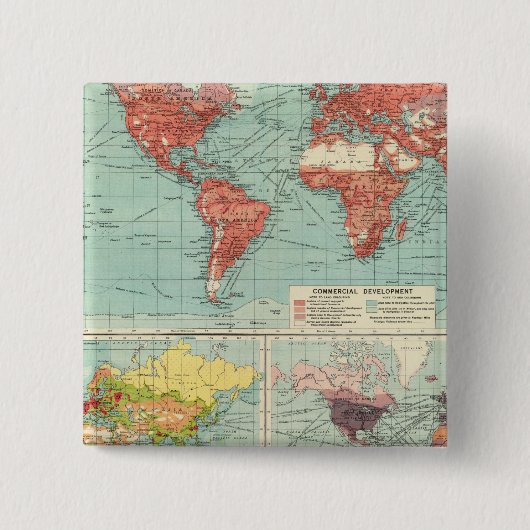 世界商業地図 缶バッジ (正面)