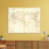 世界図 キャンバスプリント (インサイチュ (リビング))