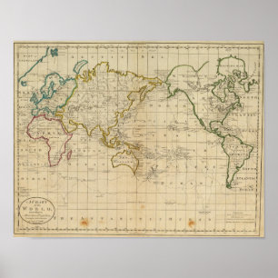 世界図 ポスター