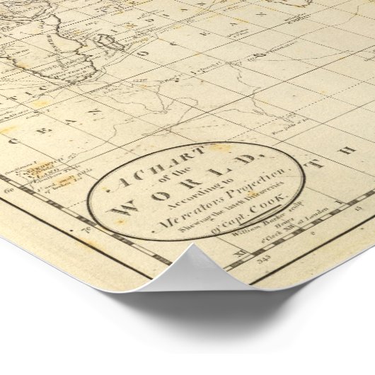 世界図 ポスター (角)