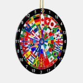 世界国旗ダーツボードゲーム旅行bulls-e セラミックオーナメント (右)