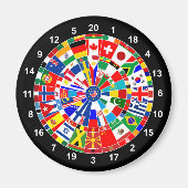 世界国旗ダーツボードゲーム旅行bulls-e マグネット (正面)