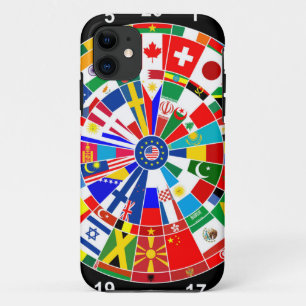 世界国旗ダーツボードゲーム旅行bulls-e iPhone 11 ケース