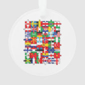 世界国旗国際的 オーナメント (裏面)