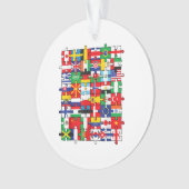 世界国旗国際的 オーナメント (正面)