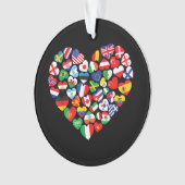 世界国旗国際的 オーナメント (正面)