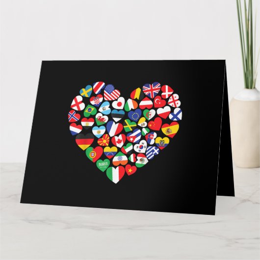 世界国旗国際的 カード (正面)