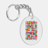 世界国旗国際的 キーホルダー (正面左)