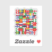 世界国旗国際的 シール (シート)