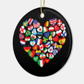 世界国旗国際的 セラミックオーナメント (左)