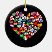 世界国旗国際的 セラミックオーナメント (裏面)