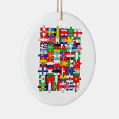 世界国旗国際的 セラミックオーナメント (右)