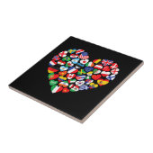 世界国旗国際的 タイル (側面)