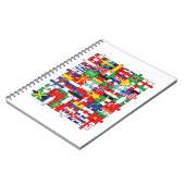 世界国旗国際的 ノートブック (左側)