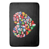 世界国旗国際的 バスマット (正面縦)