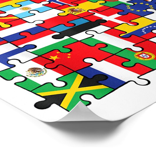 世界国旗国際的 ポスター (角)