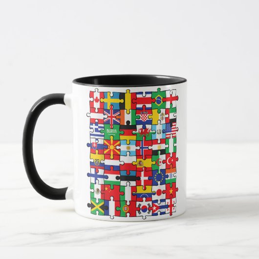 世界国旗国際的 マグカップ (左)