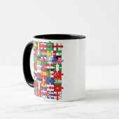世界国旗国際的 マグカップ (正面左)