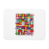 世界国旗国際的 マグネット (横)