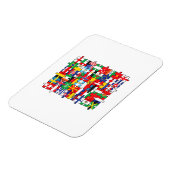 世界国旗国際的 マグネット (左側)