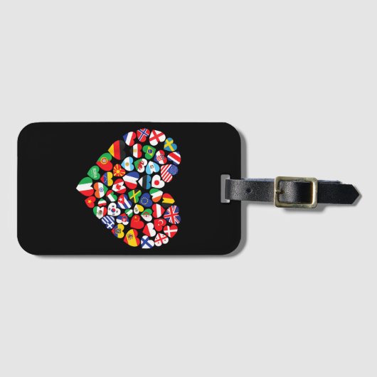 世界国旗国際的 ラゲッジタグ (正面横)